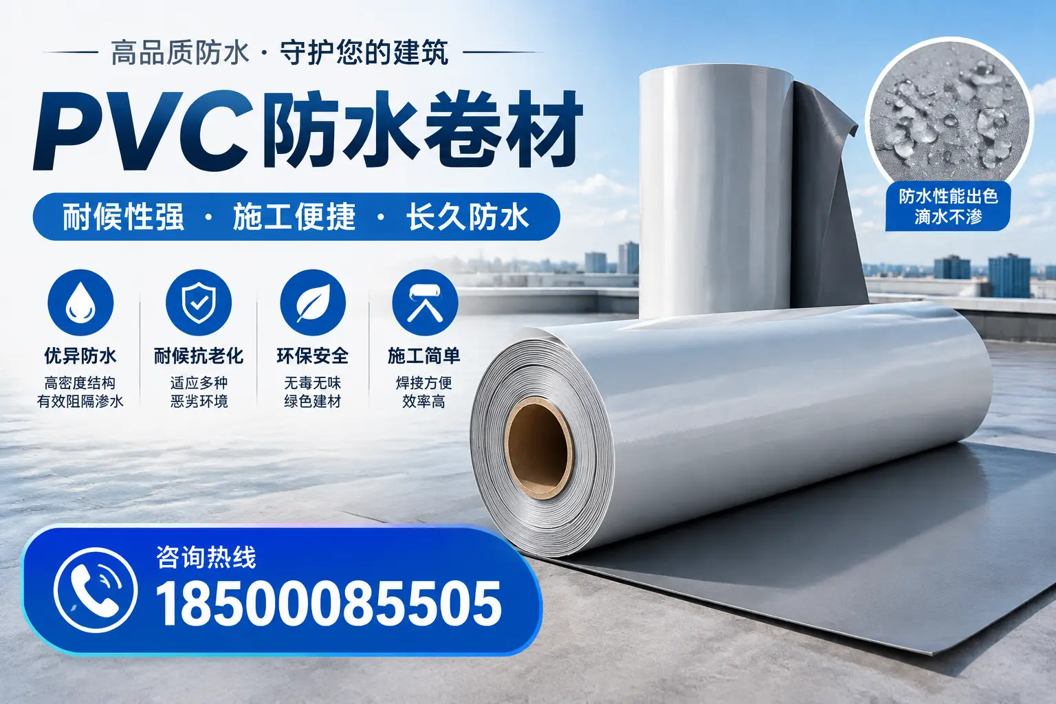 pvc防水卷材在汉中的行业应用前景分析